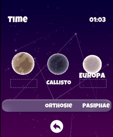 Naming the moons of a planet